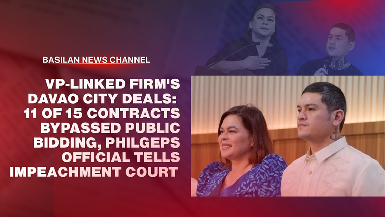 VP-Linked Firm's Davao City Deals: 11 of 15 Contracts Bypassed Public Bidding, PhilGEPS Official Tells Impeachment Court