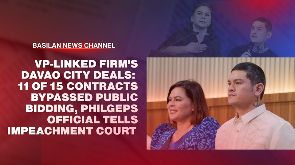 VP-Linked Firm's Davao City Deals: 11 of 15 Contracts Bypassed Public Bidding, PhilGEPS Official Tells Impeachment Court